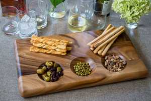 ถาดไม้เสิร์ฟแบบทำมือสำหรับโรงแรมที่ซ้อนกันของใช้บนโต๊ะอาหารสำหรับเสิร์ฟในร้านอาหารและคาเฟ่ - Product Image 5