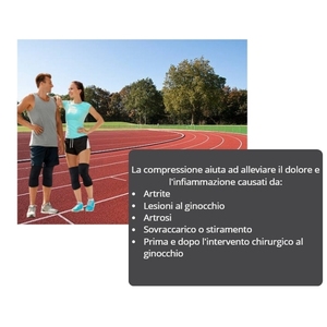 Genouillère de compression orthopédique XL antidérapante avec bandage de soutien, lot de 2 - Product Image 6