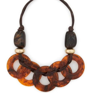 2023 nueva llegada collar de cuerno de buey de búfalo pulido estilo Animal hueso joyería diseño Natural cuentas mujeres niñas regalos de boda - Product Image 1