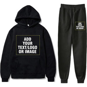 Conjunto de Sudadera con capucha unisex con opciones de personalización de diseño impreso, ropa deportiva cómoda para ropa de moda informal diaria - Product Image 1