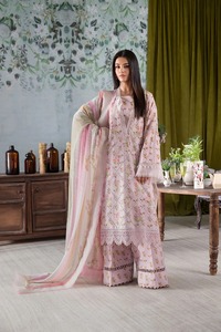 Gaun ayam Kari cantik untuk wanita terbaru 2025 koleksi gaun rumput chihankari buatan tangan Muslin Jhalar Yok Anarkali Gaun - Product Image 2
