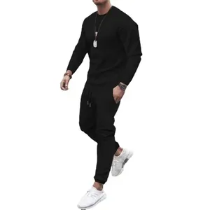 Ensemble de survêtement d'hiver pour homme en coton noir, personnalisable, vente en gros OEM, Pakistan - Product Image 2