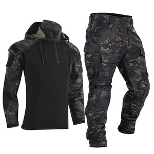 Waterproof Windproof Moisture Wicking Breathable Tactical Combat Long Sleeve <b>Shirt</b> for Unisex <b>Camouflage</b> Outdoor Use - Product Image 2