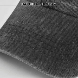 Gorra de béisbol ajustable unisex sombrero de papá camionero americano diseño deportivo estampado patrón de puntos bordado 3D Denim lavado - Product Image 2