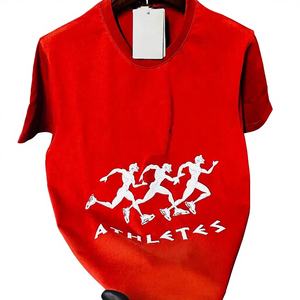 Camiseta de Manga Corta para Hombre, Talla Grande, Seda/Algodón, 300g, Color Sólido, Anti-Pilling, Cuello Redondo, Casual, Transpirable, Ecológica, OEM, ODM - Product Image 1