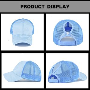 Casquette de baseball à bord court, chapeau d'entraînement à bord court uni réglable chapeau de pêche athlétisme chapeau de camionneur maille - Product Image 3