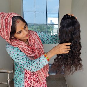 100% cheveux humains bruts vierges à double tirage pour Genius trame ondulés cheveux humains vierges vietnamiens naturel noir prix de gros faisceaux - Product Image 3