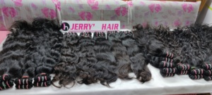 Extensions de cheveux humains indiens 100% vierges Remy vente chaude lâche vague profonde génie Machine trame rebondissante cheveux non transformés non - Product Image 2