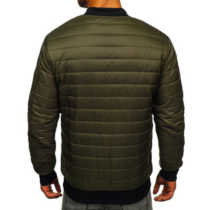 Nouvelle arrivée, veste bomber décontractée pour hommes, grande taille, hiver, toile imperméable, écologique, durable, respirante, vente en gros/à prix réduit - Product Image 3