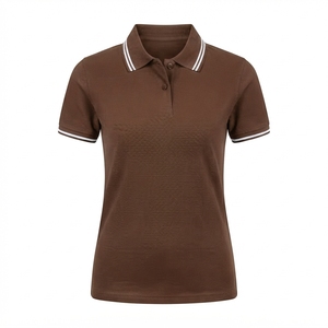 Camisetas Polo de Mujer de Color Sólido al Mejor Precio al por Mayor, Servicio OEM, Secado Rápido, Manga Corta, Corte Regular, Camiseta Polo con Detección de Agujas - Product Image 1