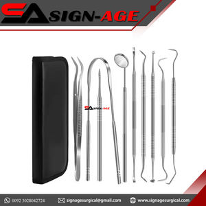 Kit per l'igiene dentale in acciaio inossidabile di alta qualità per la cura orale strumenti per la pulizia dei denti con segno chirurgico (CE approvato) - Product Image 4