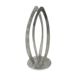 Sculpture de feuille plaquée nickel pour socle en marbre support décoration de la maison conception unique sculpture étude décoration de table sculpture - Product Image 3