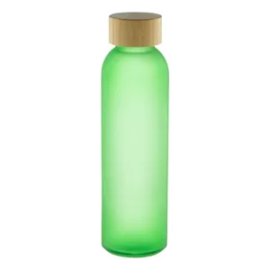 Botella de Agua Ecológica de Vidrio y Bambú Cloody, Accesorios Verdes para Bebidas - Product Image 3