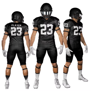 Ropa deportiva de sublimación personalizada de alta calidad de secado rápido, conjuntos de uniformes de fútbol americano de sarga para jóvenes - Product Image 4