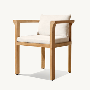 Chaise individuelle en teck de bonne qualité avec mousse souple pour la terrasse de la maison ou au bord de la piscine de l'hôtel - Product Image 4