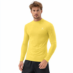 Gym Workout Fitness Rash Guard Top Hommes Chemise athlétique à manches longues Exercice de compression pour hommes Rash Guard Tight Tops Mens - Product Image 4