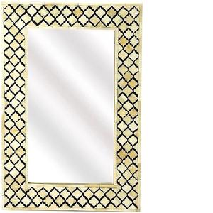 Direct Factory vente en gros, incrustation d'os ronde, miroir décoratif mural, salon, chambre à coucher, miroir suspendu, cadre, miroir de bureau - Product Image 3