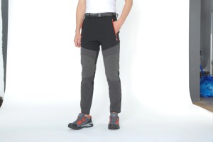 กางเกงปีนเขาชายสำหรับใส่กลางแจ้งผ้าสแปนเด็กซ์ยืดหยุ่นสี่ด้านแห้งเร็วระบายอากาศได้ดีแบบบางเบาฤดูร้อนคุณภาพสูง - Product Image 3