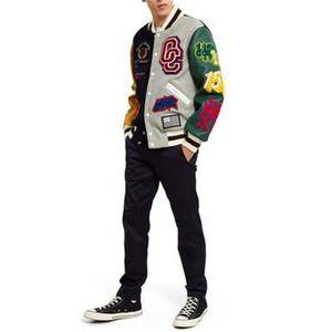 Vente en gros de vestes universitaires Hip Hop pour hommes, logos personnalisés, vestes universitaires pour femmes, design de mode extérieure, vêtements de rue - Product Image 3