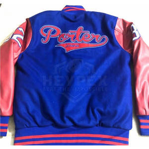 Service OEM de logo personnalisé du fabricant, veste varsity en laine pour homme, style streetwear, décontractée, coupe-vent d'hiver, manches en cuir - Product Image 5