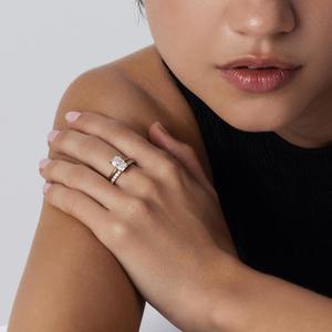 Sleek Radiant Cut <b>Diamond</b> <b>Ring</b> Setting 2 Ct D-F VVS1-VS2 Lab Grown <b>Diamond</b> In 14K And 18K Yellow Gold Wedding Anniversary Gift - Product Image 3