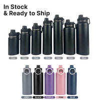Produits personnalisables, support magnétique pour téléphone, bouteille d'eau en acier inoxydable isolée, bouteille de sport avec couvercle anti-fuite