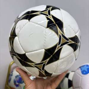 Ballon de football taille 5 pour adultes, personnalisé avec logo, en PU, cousu à la machine, avec logo imprimé pour joueurs professionnels, vente en gros - Product Image 6