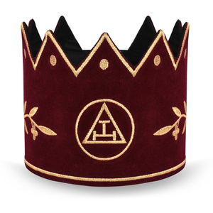 Masonic Regalia Royal Arch P.H.P Gorra de corona bordada a mano Calidad superior Hecho a medida 2025 Nuevo sombrero de corona ceremonial ronpex - Product Image 1