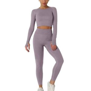 Conjunto Deportivo de Yoga de Alta Calidad para Mujer con Logotipo en la Cintura, Traje Deportivo para Entrenamiento y Fitness - Product Image 1