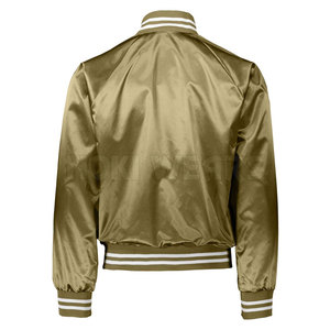 Vente en gros de veste Letterman en satin pour homme Vêtements de ville de haute qualité Veste d'hiver Letterman en satin pour homme - Product Image 3