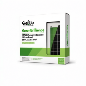 Panneau solaire monocristallin GreenBrilliance 125W avec boîtier de jonction IP67 - Product Image 2