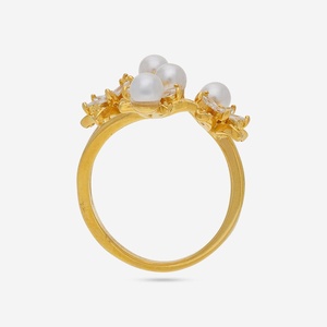 Anillo de Número Moderno y Elegante Chapado en Oro Rosa y Rodio con Incrustaciones de Circonitas, Plata 92.5, para Bodas y Eventos Especiales - Product Image 5