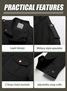 Venta caliente Casual Wear Canvas Cotton Lapel Chaquetas de hombre Mejor calidad Nueva última moda Canvas Outerwear Chaquetas de hombre con estilo - Product Image 4
