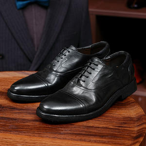 รองเท้าหนังแท้สำหรับธุรกิจ พื้นรองเท้าทนทานต่อการสึกหรอ พร้อมพื้นรองเท้าด้านในระบายอากาศได้ดี รองเท้าทางการสำหรับผู้ชาย รองเท้าทำงาน - Product Image 2