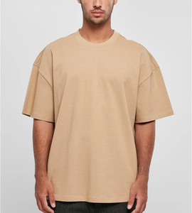 เสื้อยืดผู้ชายผ้าคอตตอน100% ไหล่ตกไซส์ใหญ่ OEM เสื้อบ็อกซี่ปรับแต่งโลโก้ได้ - Product Image 4