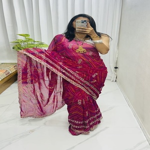 ชุดเดรสผ้าชีฟองผ้าแพรลายดอกไม้และผ้าพันเฮจพิมพ์ลายดอกไม้ผู้หญิงแฟชั่นผู้ผลิตจาก surat ในอัตราที่ต่ำที่สุด - Product Image 1