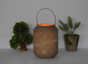 Hot Premium forme ronde décoratif métal photophore tasse votive t-light bougeoir géométrique bougie navire pour la journée des amoureux - Product Image 2