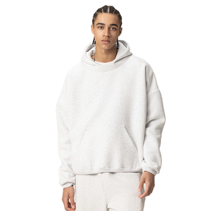 Sweat-shirt en molleton de haute qualité, imprimé en relief personnalisé, 360g, 100% coton, streetwear, brodé, lourd, en gros - Product Image 3