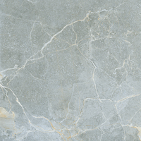 Nouvelle arrivée Carreau de céramique émaillée semi-polie de style industriel gris Carreaux de sol en porcelaine effet marbre pour chambre