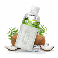 100% Kokoswater Sapdrank Nata De Coco Verpakte Fles Aangepaste Fruitsap Met Toegevoegde Suiker OEM ODM Vietnam Fabrikant 320ml
