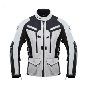 แจ็คเก็ตผ้าแคนวาสสำหรับขี่มอเตอร์ไซด์ของผู้ชายทรงสลิมมีสไตล์เลือกสีได้ตามต้องการ - Product Image 3