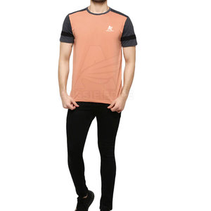 T-shirt en coton 100% pour homme, coupe ample, tissu confortable, logo personnalisé imprimé, style streetwear. - Product Image 3