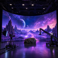 Écran LED de studio VFX XR 7680 Hz, écran LED immersif 3D VR avec moteur Unreal Engine, affichage LED couleur pleine, production virtuelle en intérieur P2.604