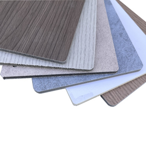 Divers motifs de texture de bois Placage de bois de bambou au charbon de bois / Panneau mural et planche en fibre de cristal de carbone co-extrudé 5 mm - Product Image 2