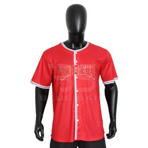 Camiseta de béisbol personalizada al por mayor con múltiples opciones de color y costuras duraderas camiseta de béisbol elegante - Product Image 1