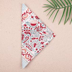 Bandana en coton vintage à imprimé en relief, écharpe légère, turban bohème unisexe - Product Image 4