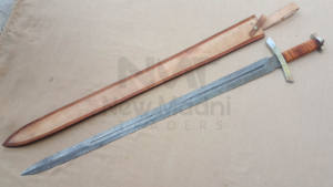 DAMAS FAIT À LA MAIN WRAP CUIR POIGNÉE BRONN ÉPÉE NMT-2518 - Product Image 2