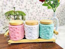 Elegante Tarro de Cerámica para Decoración de Cocina y Almacenamiento en Despensa, Tarro de Cerámica Decorativo Hecho a Mano - Product Image 3