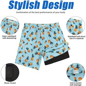 Elástico Fitness Casual Entrenamiento Hombres Deportes Pantalones cortos Entrenamiento Transpirable Jogging Sudor Gimnasio Pantalones cortos para hombres - Product Image 4