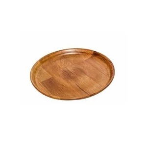 Plateau à fruits rond en bois noyer noir personnalisé Plats et assiettes pour collations et quantité minimale de commande à usage décoratif 100 pièces - Product Image 1